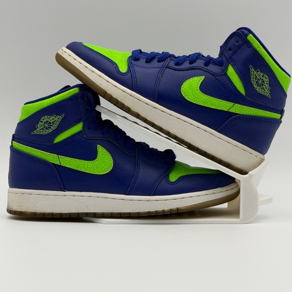 Jordan 1 Retro‎ High Deep Royal Blue Ghost Green 705300-407 5.5Y 7W